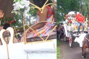রাজনগরে ঘোড়ার গাড়িতে শিক্ষকের রাজকীয় বিদায়