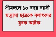 শ্রীমঙ্গলে মাদ্রাসাছাত্রকে বলাৎকারের অভিযোগ, যুবক আটক