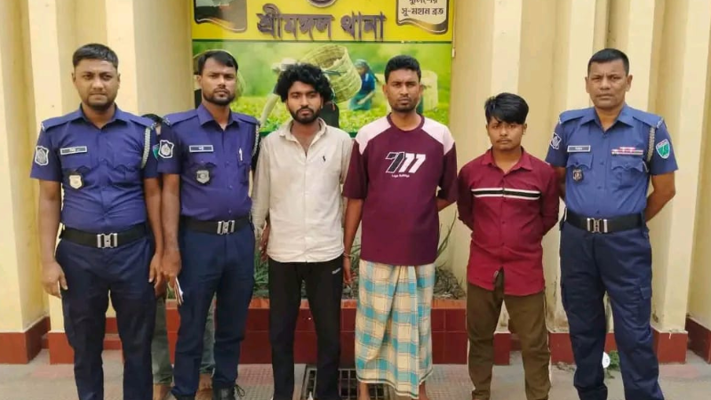 মৌলভীবাজারে ১৪ বছর বয়সী কিশোরীকে গণধ-র্ষণের অভিযোগে গ্রেপ্তার ৩
