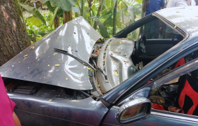 শ্রীমঙ্গলে গাছের সঙ্গে প্রাইভেটকারের ধাক্কা, প্রাণ গেল ৩ বছরের শিশুর