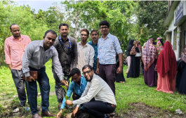 কমলগঞ্জে পল্লী সঞ্চয় ব্যাংকের উদ্যোগে বৃক্ষরোপন ও চারা বিতরণ